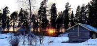 Maison en bordure de forêt en Laponie suédoise - Zen&go