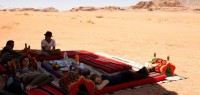 Bivouac dans le Wadi Rum en Jordanie