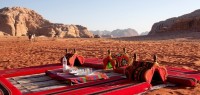 Bivouac dans le Wadi Rum en Jordanie