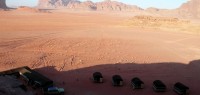 Campement dans le désert du Wadi Rum en Jordanie