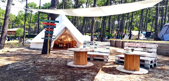 Glamping en tipi