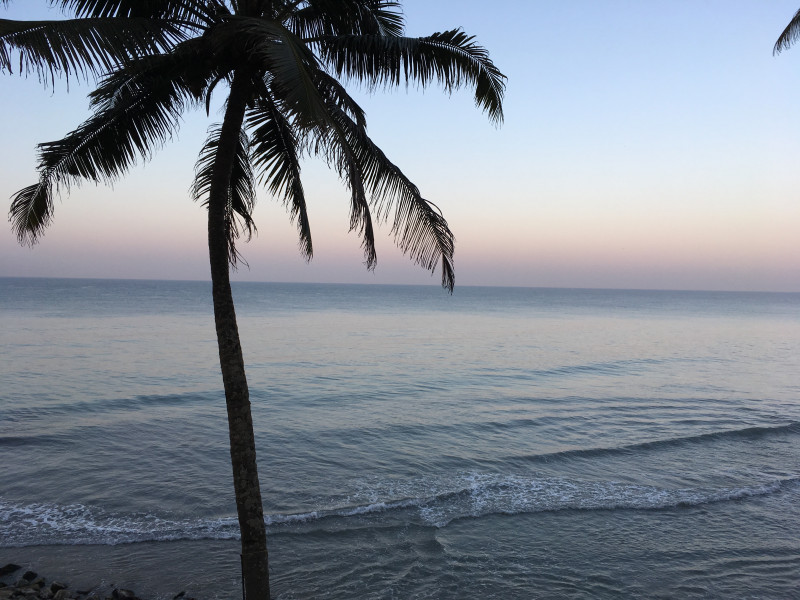 plage de Varkala à l'aube