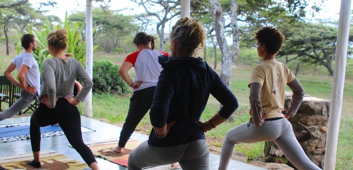 Jour 4. Travail avec les femmes massaïs - Yoga