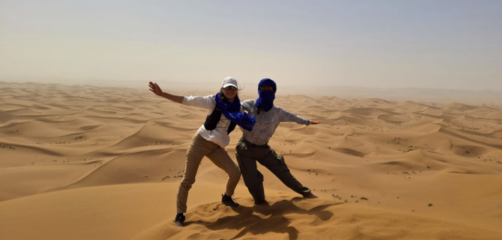 Randonnée Trek, yoga & bien-être dans le désert du Sahara au Maroc - Zen&go
