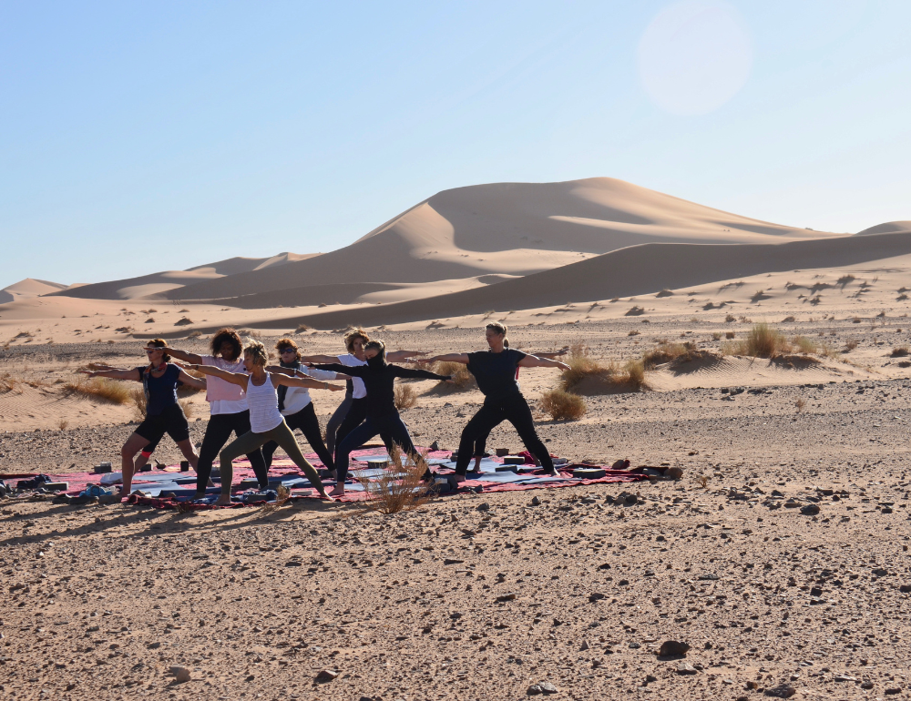 Randonnée trekking, yoga et farniente dans le désert marocain